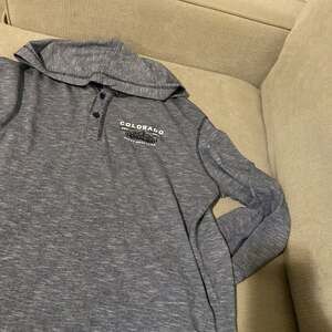 Teemax long sleeve Blue 3/4 button shirt  Men’s XL Colorado Rocky Mountains